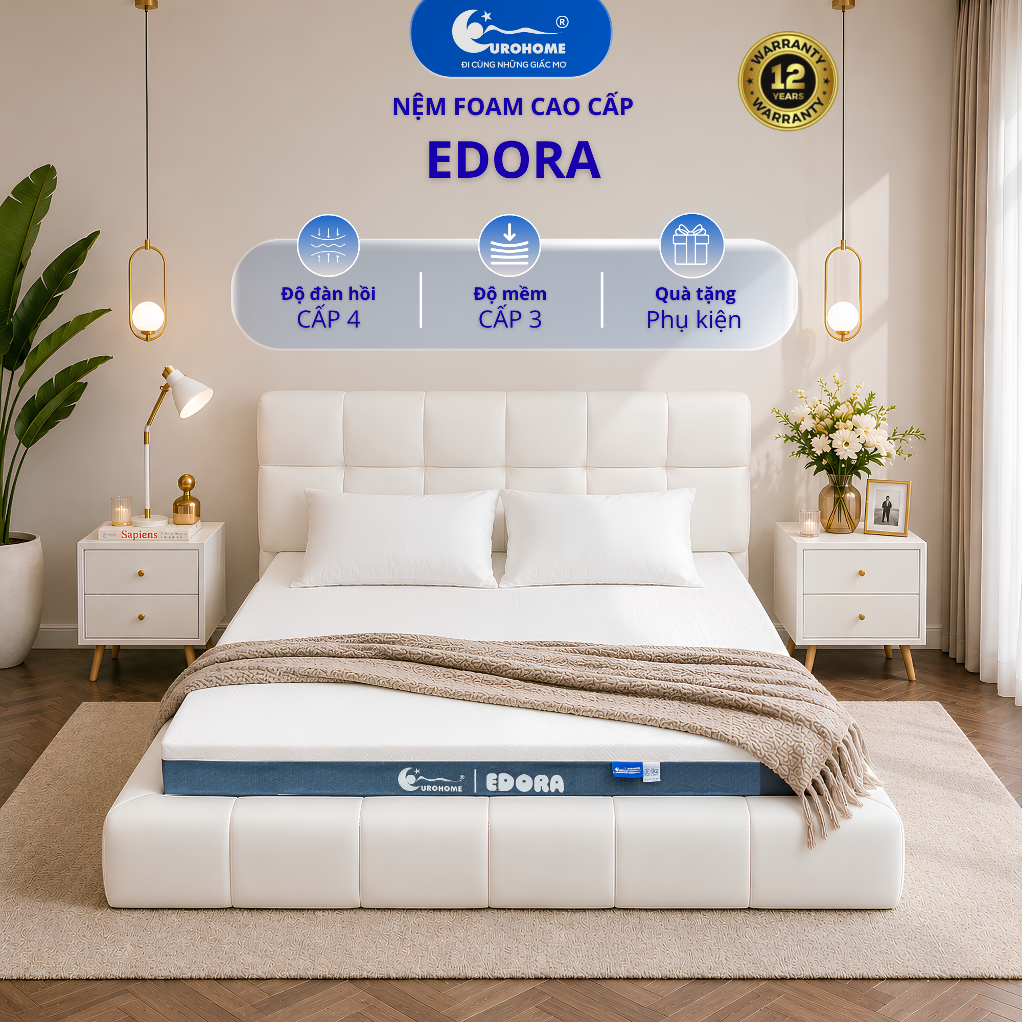 Nệm Edora nệm foam bền đẹp