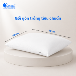 Gối nằm gòn trắng tiêu chuẩn Eurohome