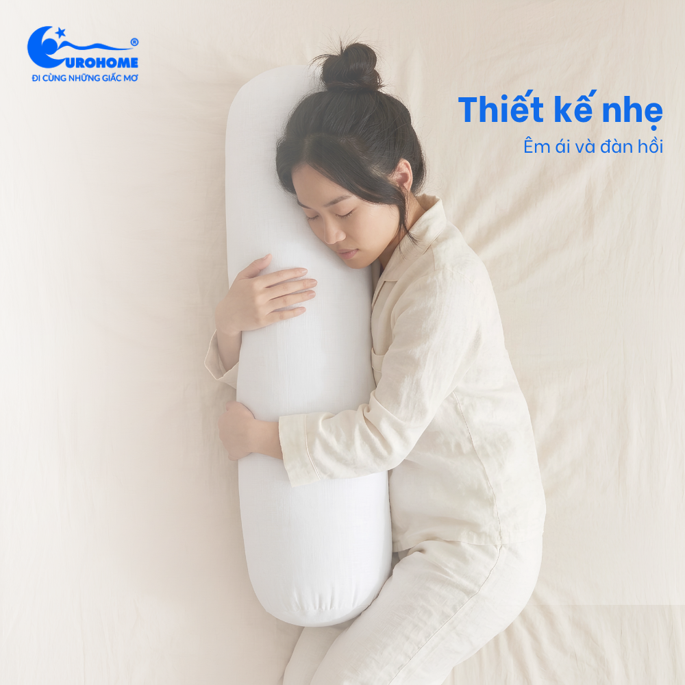 Gối ôm gòn trắng Eurohome