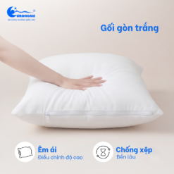 Gối nằm gòn trắng tiêu chuẩn Eurohome