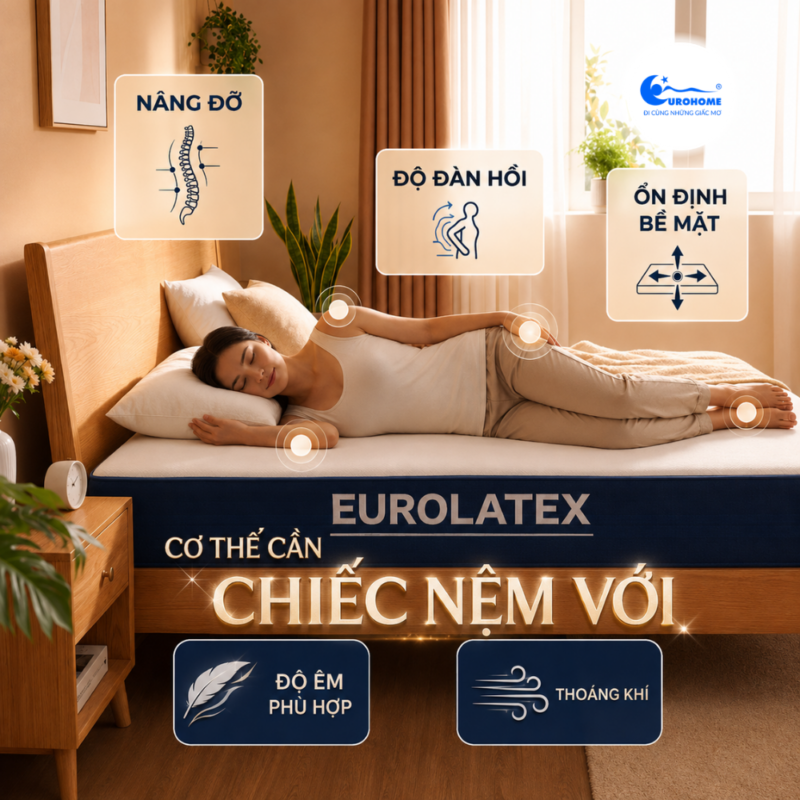 Nệm Eurohome chất lượng