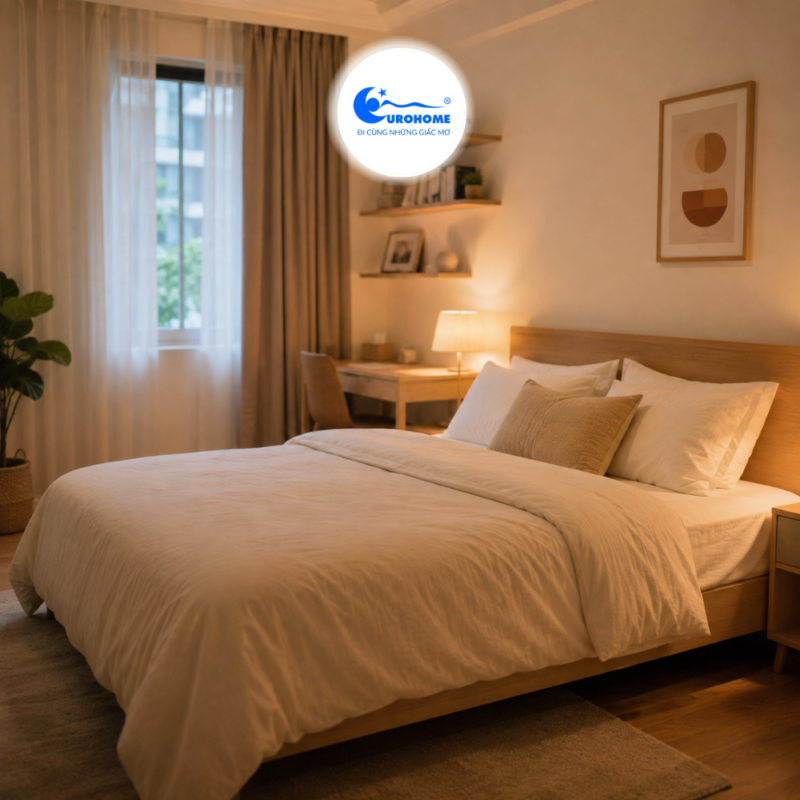 Phòng ngủ tinh gọn và ngăn nắp giúp ngủ ngon hơn