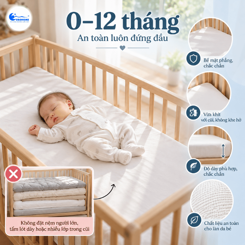 Chọn nệm cho trẻ cùng Eurohome